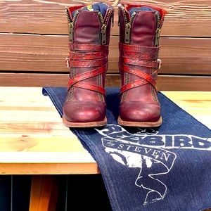 FreeBird BALBOA Boot Red Croco